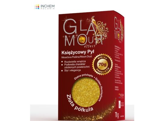 Brokat Glamour Effect Księżycowy Pył złota półkula 70 g