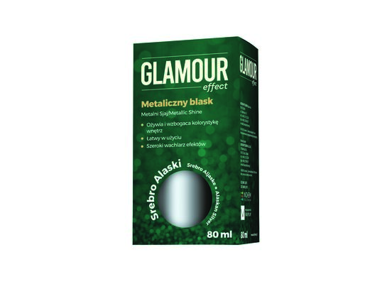 Pigment Glamour Effect Metaliczny Blask srebro alaski