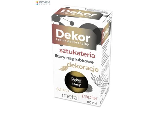 Lakier dekoracyjny Dekor 80 ml złoty