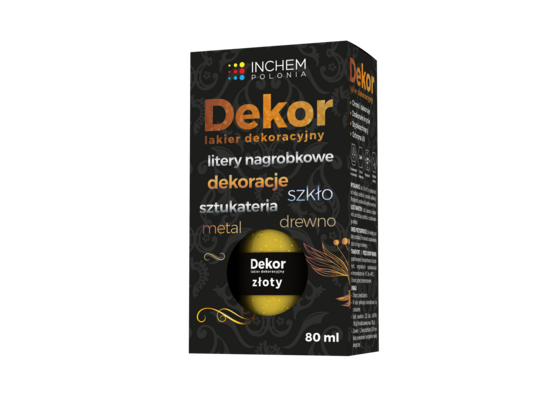 Lakier dekoracyjny Dekor 80 ml złoty