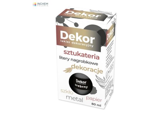 Lakier dekoracyjny Dekor 80 ml srebrny