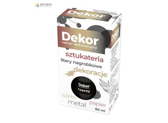 Lakier dekoracyjny Dekor 80 ml czarny