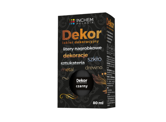Lakier dekoracyjny Dekor 80 ml czarny