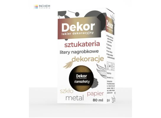 Lakier dekoracyjny Dekor 80 ml starozłoty