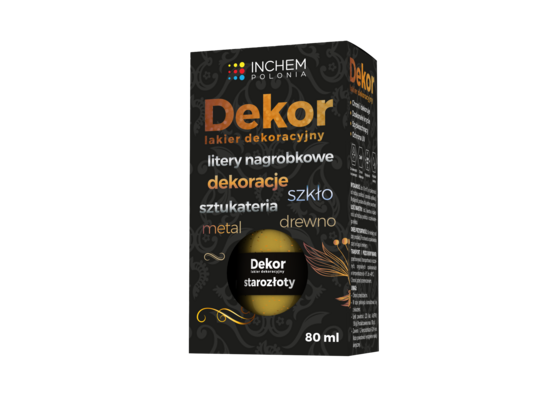 Lakier dekoracyjny Dekor 80 ml starozłoty
