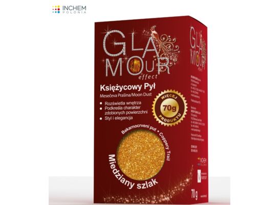 Brokat Glamour Effect Księżycowy Pył miedziany szlak 70 g