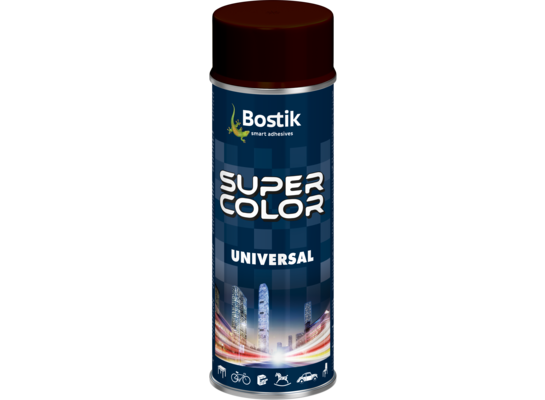 Lakier w aerozolu uniwersalny 400 ml brąz czekoladowy Bostik