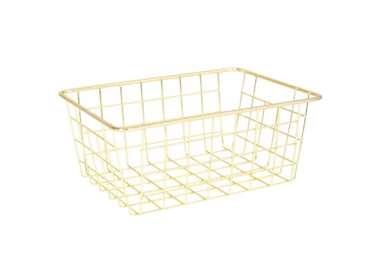 Kosz druciany FILUM 24 x 18 x 10 cm złoty