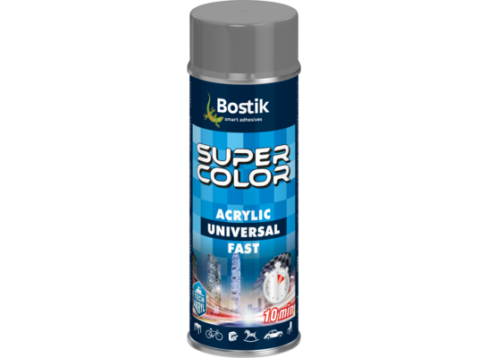 Lakier w aerozolu uniwersalny akrylowy 400 ml aluminium Bostik