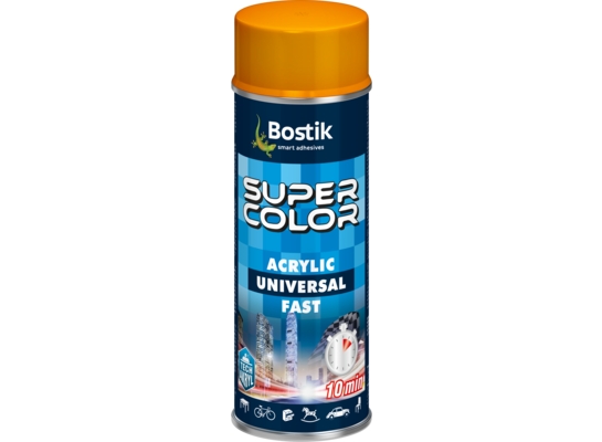 Lakier w aerozolu uniwersalny akrylowy 400 ml złoty Bostik