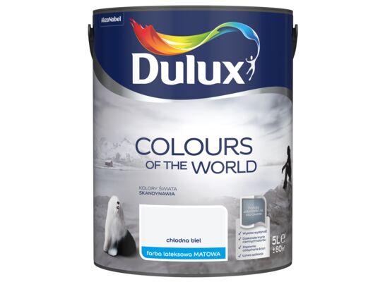 Farba lateksowa Kolory Świata chłodna biel 5 l Dulux