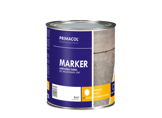 Farba do malowania linii Marker biały 2,5 l
