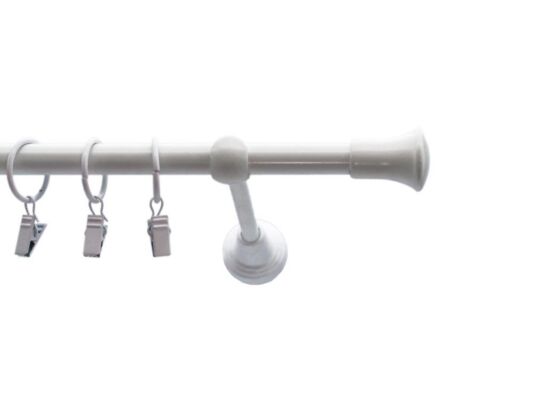 Karnisz kuty 16 mm biały TRIO 240 cm atena