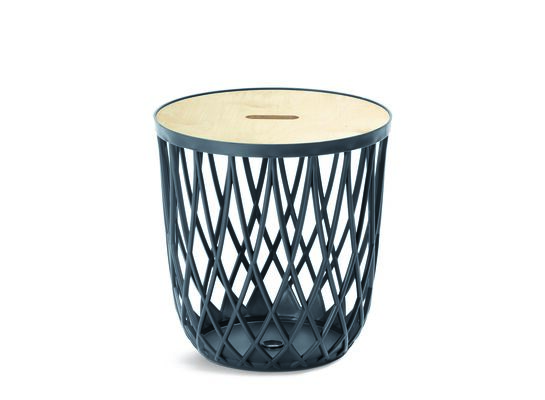 Kosz UNIQUBO T antracytowy Ø45 x 45 cm