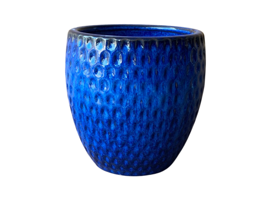 Donica szkliwiona Blue Azurro M 26 cm