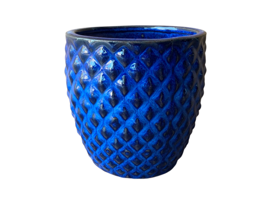 Donica szkliwiona Blue Porto XS 15 cm