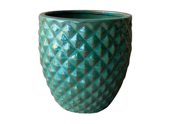 Donica szkliwiona Jade Porto M 26 cm