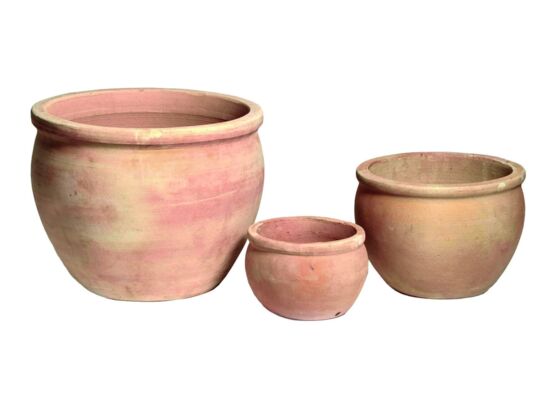 Donica Florentina Ø21 x 16 cm ceglasta beżowy