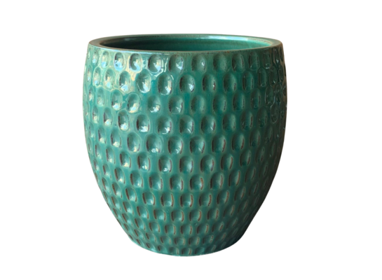 Donica szkliwiona Jade Azurro M 26 cm