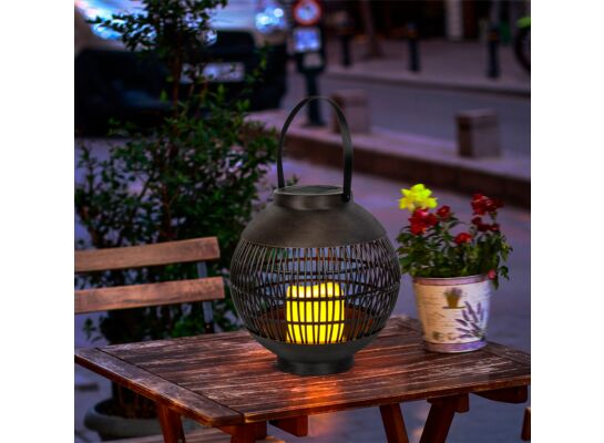 Latarnia solarna czarna