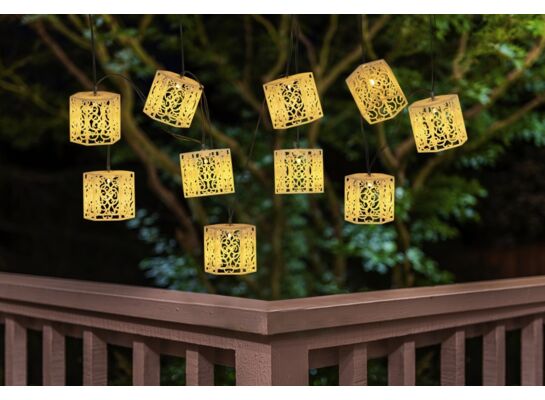 Lampki solarne Heksagon