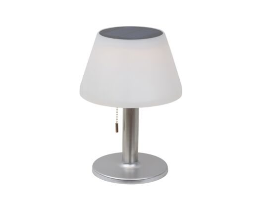 Lampka solarna stołowa LED biała