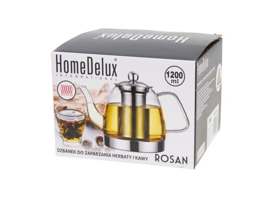 Dzbanek z zaparzaczem ROSAN 1200 ml indukcja