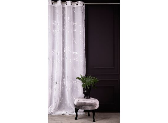 Firana Endless Chic 140 x 270 cm Silver Light przelotki
