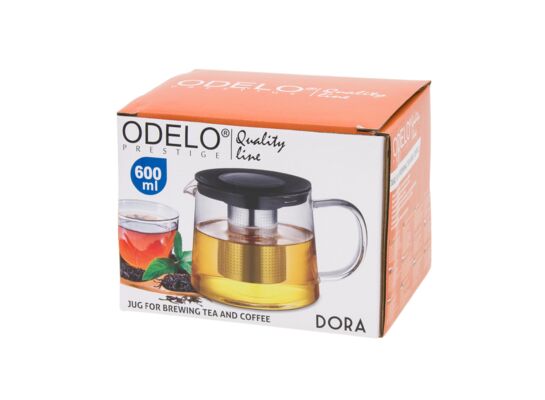 Dzbanek z zaparzaczem DORA 600 ml