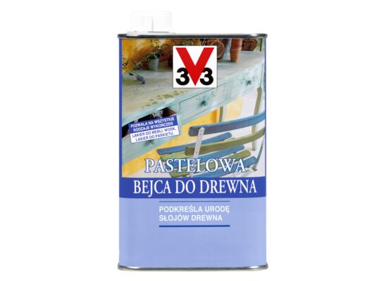 Bejca pastelowa do drewna 0,5 l biały