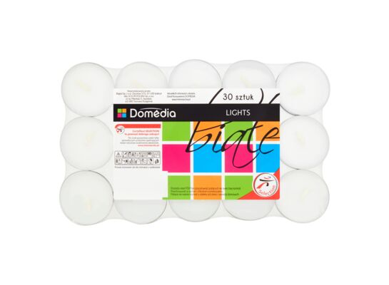 Podgrzewacze tealight białe 13g/30 szt.
