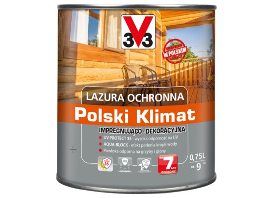 Lazura ochronna Polski Klimat impregnująco-dekoracyjna 0,75 l orzech