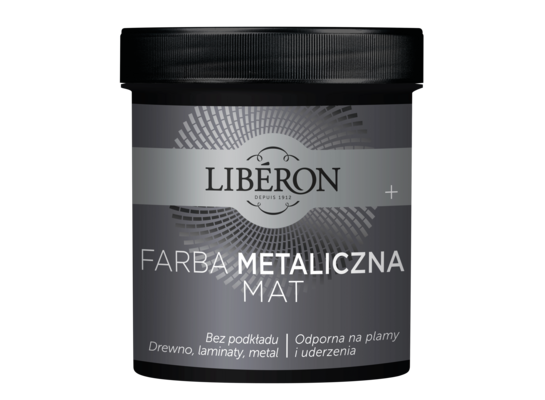 Farba akrylowa METALICZNA 0,5 l aluminium LIBERON