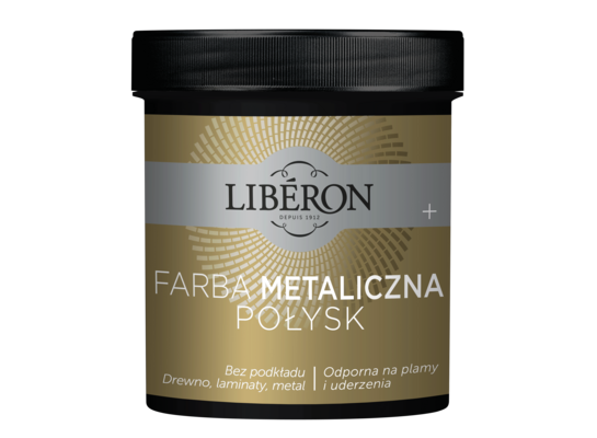 Farba akrylowa METALICZNA 0,5 l srebro LIBERON