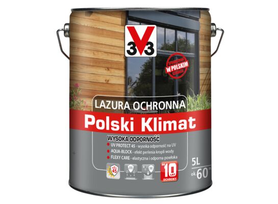 Lazura Polski Klimat 5 l dąb jasny
