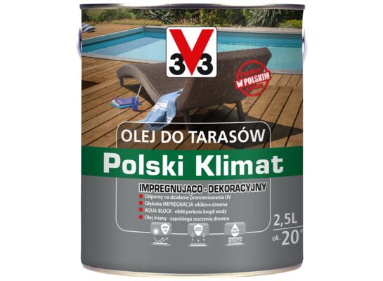 Olej do tarasów 2,5 l teak