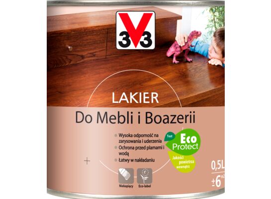 Lakier do mebli połysk 0,5 l bezbarwny