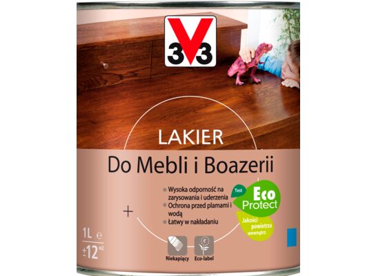 Lakier do mebli połysk 1 l dąb ciemny