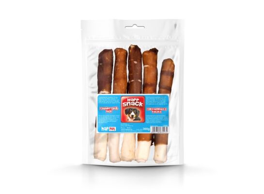 Rolka wołowa kaczka 22,5 cm 5 sztuk Happet