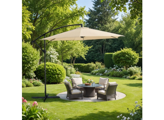 Parasol boczny 300 cm cappucino