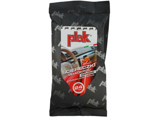 Chusteczki do kokpitu matowe grapefruit Plak