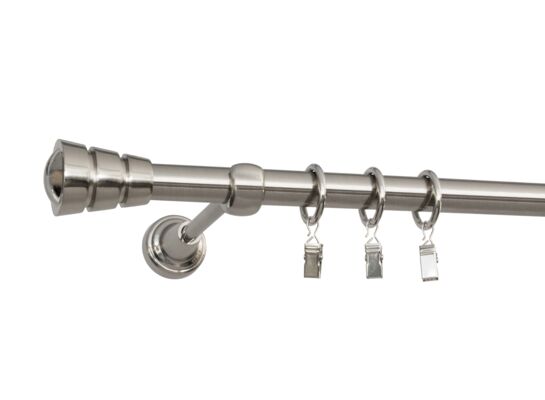 Zestaw karnisz FEDORA 19 mm 240 cm stal nierdzewna zestaw