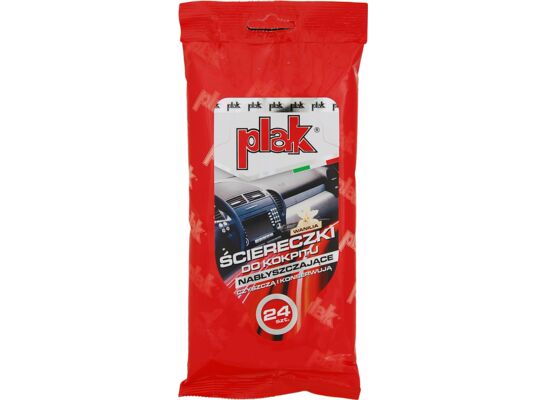 Chusteczki do kokpitu nabłyszczające wanilia Plak