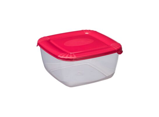 Pojemnik kwadratowy 2,5 l Polar czerwony