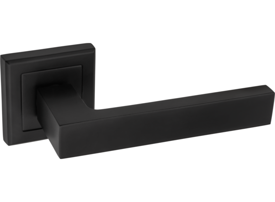 Klamka AMB CUBUS kwadratowy szyld czarny mat