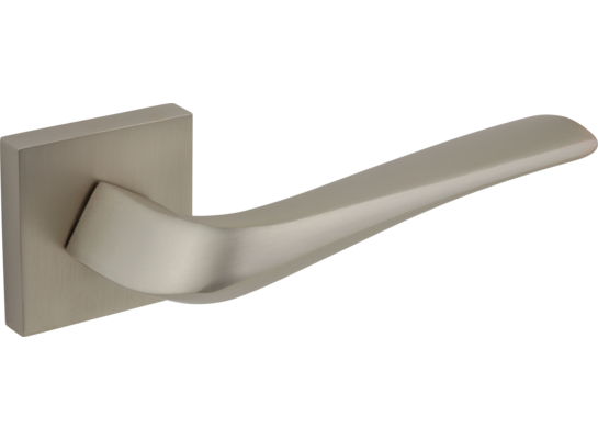 Klamka AMB CAVIOLA kwadratowy szyld nikiel szczotkowana matowy