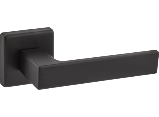 Klamka Eliot czarny mat szyld kwadratowy