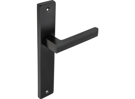 Klamka AMB CUBUS długi szyld czarny mat