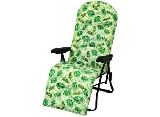 Fotel Super Relax PATRACAPRI z podnóżkiem zielony