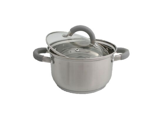 Garnek Apollo 20 cm 3,7 l szary